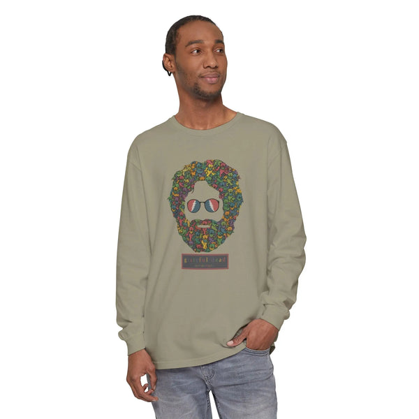 Grateful Dead - Dancing Bears Jerry Vineyard Collection Garment-Dyed Long Sleeve - StealieShop